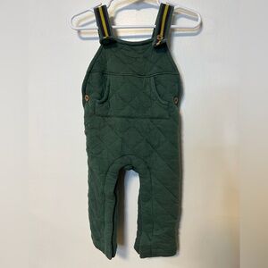 Tommy Bahama Kids Dark Green Quilted Overalls